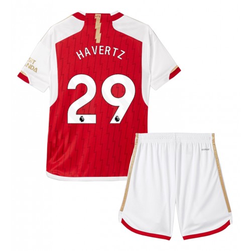 Fotbalové Dres Arsenal Kai Havertz #29 Dětské Domácí 2023-24 Krátký Rukáv (+ trenýrky)